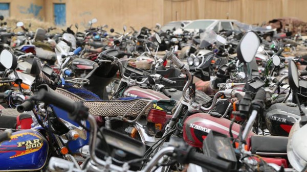 نزیکەی 300 ماتۆڕسکیلی دەستبەسەرداگیراو لە هەڵەبجە لەناودەبرێن